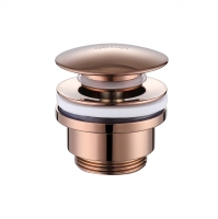 Донный клапан ABBER AF0011RG без перелива, розовое золото
