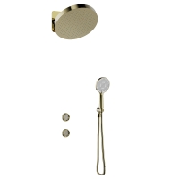 Душевая система ABBER Glanz AF8H51SG скрытого монтажа без излива, сияющее золото