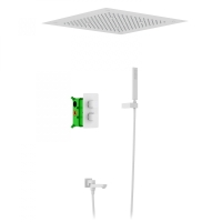 Душевая система Timo Petruma SX-5019/16SM скрытого монтажа с термостатом, белый матовый