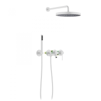 Душевая система Timo Saona SX-2348/16SM скрытого мотажа, белая матовая
