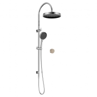 Душевая стойка ABBER Marmor AF8B20-H02 без излива, ручка Lech Sand, хром