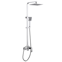 Душевая стойка ABBER Wasserfall AF8616L с изливом, хром