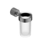 Стакан для зубных щеток с держателем ABBER Pol 316 AA1961BGG брашированная оружейная сталь