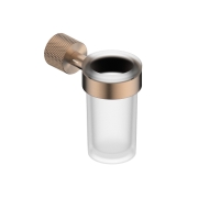 Стакан для зубных щеток с держателем ABBER Pol 316 AA1961BRG брашированное розовое золото