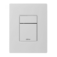 Кнопка смыва ABBER AC0123MW пневматическая, белая матовая