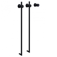 Полотенцесушитель электрический ABBER Charme AH4002МB черный матовый