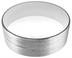 Раковина GROSSMAN GR-5020SW накладная, серебро