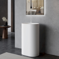 Раковина отдельностоящая ABBER Stein AS2557 белая матовая