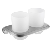 Стакан двойной для зубных щеток ABBER Nord AA1557SP сатин