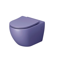 Унитаз Grossman GR-4411LIMS подвесной фиолетовый матовый, безободковый