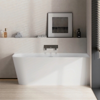 Ванна из искусственного камня ABBER Stein AS9680 R белая матовая