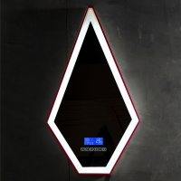Зеркало для ванной ABBER Stein AS6611R с подсветкой, красное