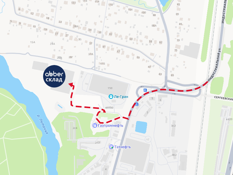 схема проезда на склад в Москве Климовск